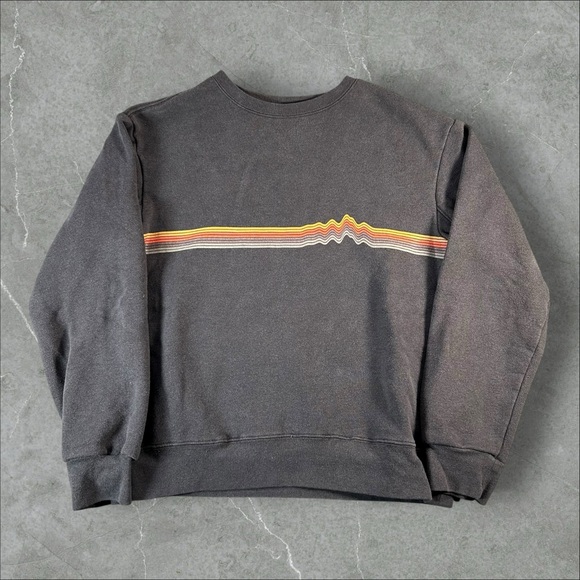 Patagonia Other - Patagonia‎ Sweatshirt Mens Small Grey Uprisal Crew Pullover Striped Casual Cozy